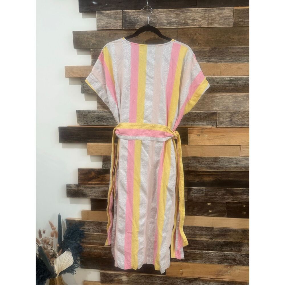 Rujuta Sheth Ruby Kaftan Dress - Candy Stripe boho lagenlook sz M/L - Picture 3 of 8